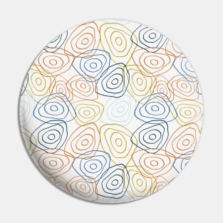 Modern Abstract Shape Patterns Pin