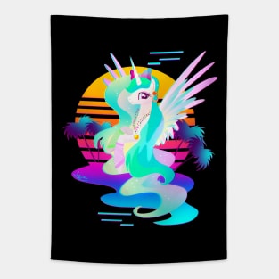 Synthwave Princess Celestia Tapestry