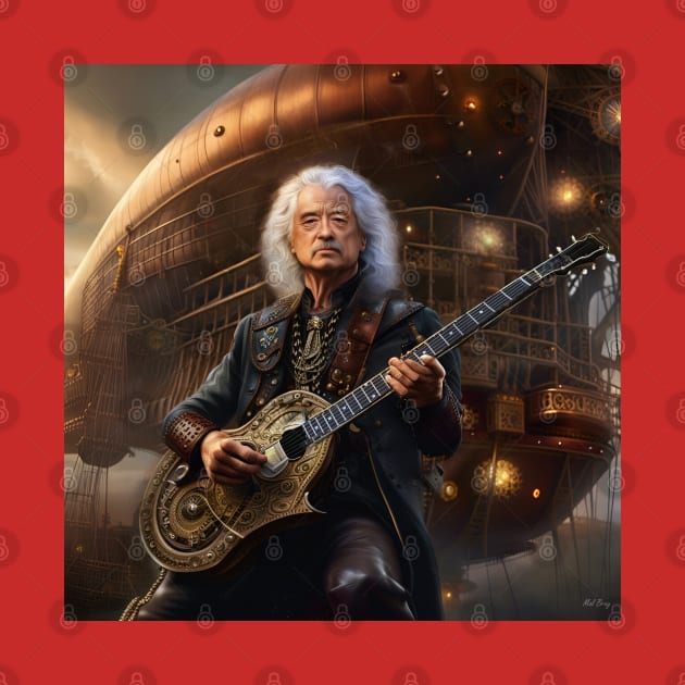 Jimmy Page Zeppelin by IconsPopArt