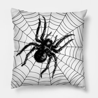 Spider Web Arachnophobia Bugs Halloween Pillow