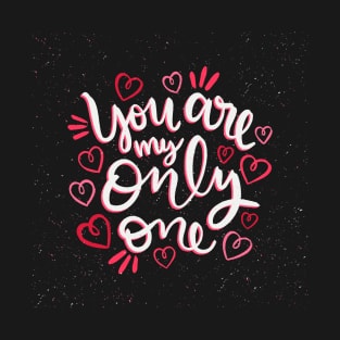 valentines day romantic lettering T-Shirt