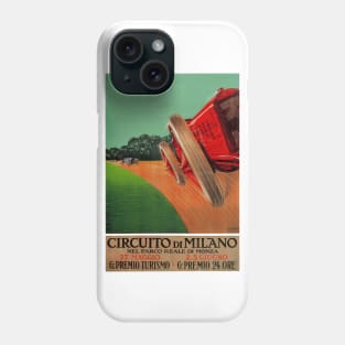 1924 Italian Grand Prix - Vintage Poster Design Phone Case