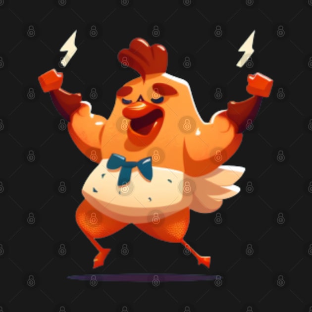 cute funny chicken by A&A