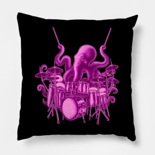 Octopus playing drums Pillow