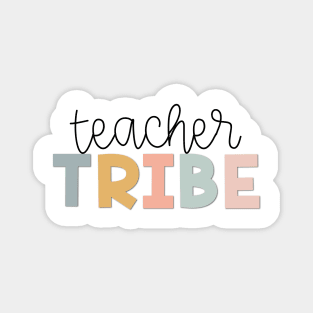 Teacher Tribe Muted Pastels Magnet