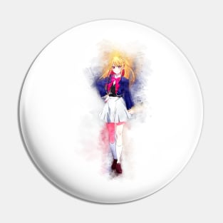 Ruby Hoshino - Oshi no Ko (Watercolor) Pin