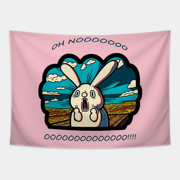 OH NOOOOO!!! Tapestry by Depressed Bunny