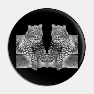 Two Leopards Pin