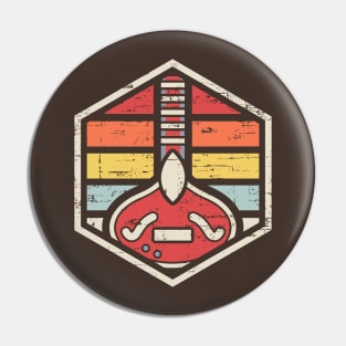 Retro Badge Sitar Pin