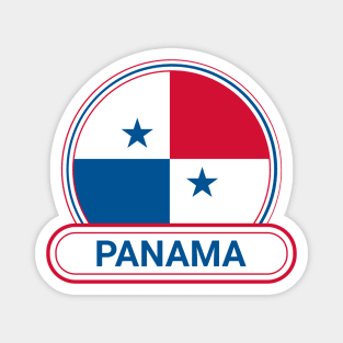 Panama Country Badge - Panama Flag Magnet