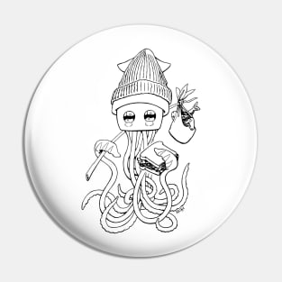 Homeless Squid Pin