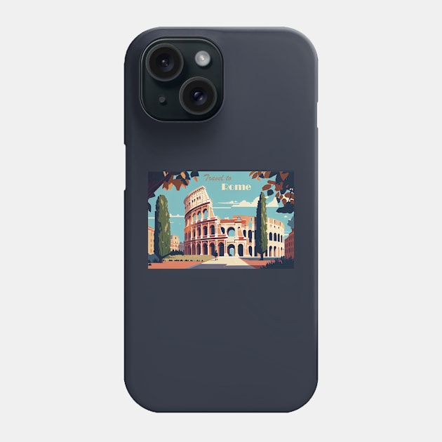 Coliseum, Rome, Italy Phone Case by GreenMary Design