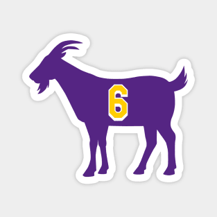 Los Angeles GOAT - number 6 - Purple Magnet