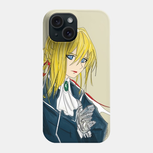 the mail doll violet evergarden Phone Case by jorge_lebeau