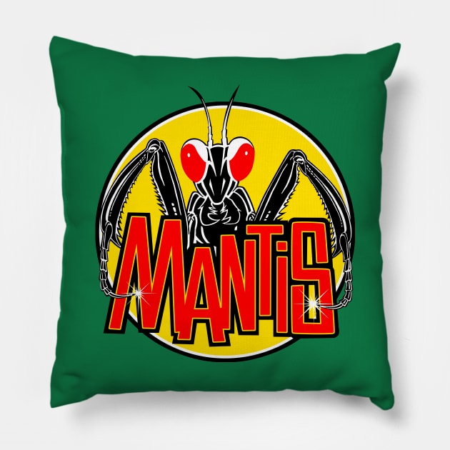 Mantis Floorless Roller Coaster Pillow by carcinojen