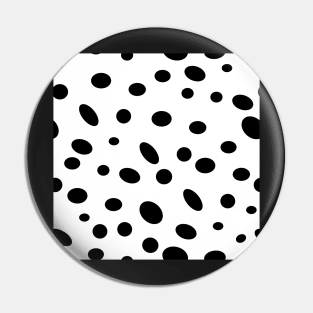 Seeing Spots black on white Pin