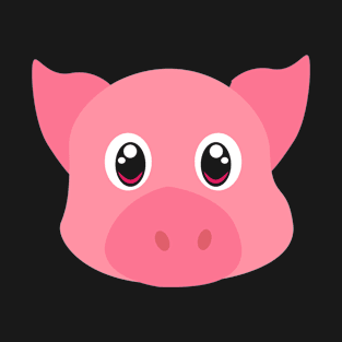 Cute Pig Illustration - Pigs Gifts T-Shirt