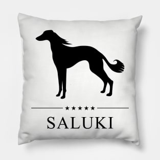 Saluki Black Silhouette Pillow