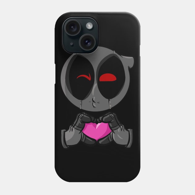 X-Force DP heart Emoji Phone Case by richardsimpsonart