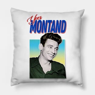 Yves Montand ∆ 80s Style Retro Design Pillow