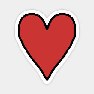 Red Heart Love for Valentines Day Graphic Magnet