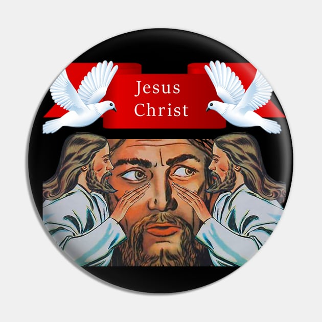 Jesus Christ and the dove of the holy spirit Pin by Marccelus