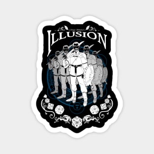 Illusion - D&D Magic School Series: White Text Magnet