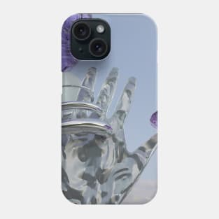 Hand and sky Phone Case