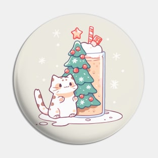 A kitten and festive drink Pin