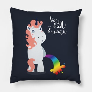 Bad Unicorn Pillow