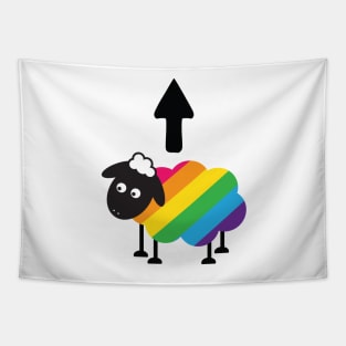 Gay Lesbian LGBT Rainbow Pride Sheep Of The Family Tapestry