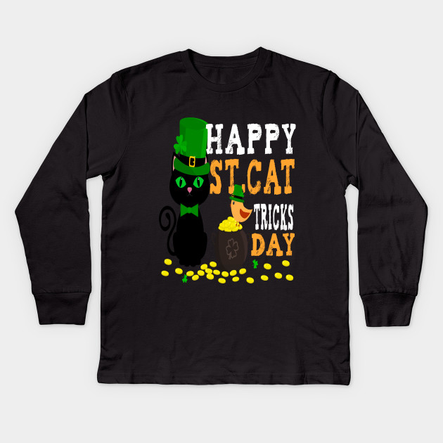Happy St Cat Tricks Day Cat Lover St Patrick S Day Gifts T Shirt