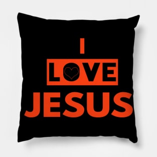 I Love Jesus Funny Christian Gift Pillow