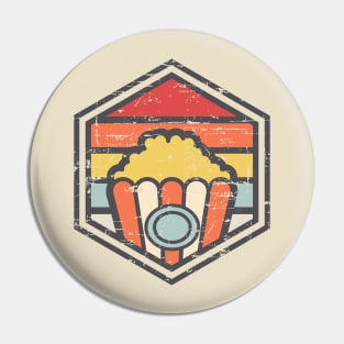 Retro Badge Popcorn Light Pin