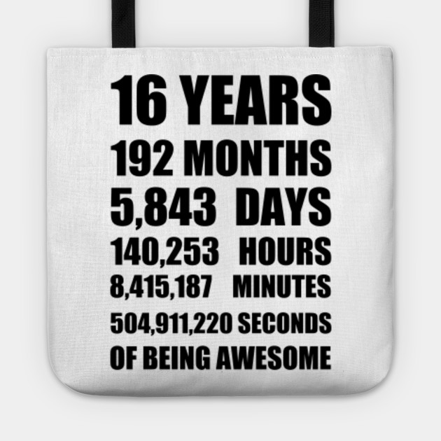 16th Birthday Or 16 Year Wedding Anniversary Gift Birthday Gift