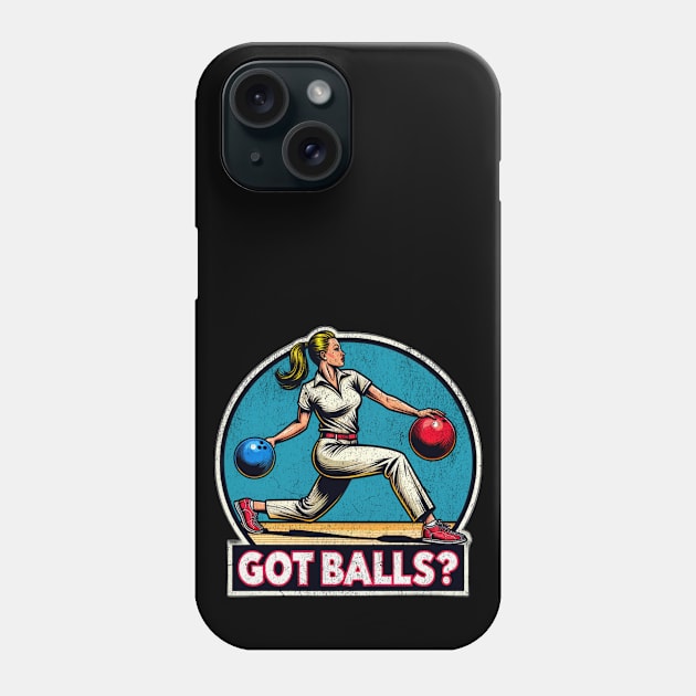 Hot Girls Loves Bowling Phone Case by Bellinna