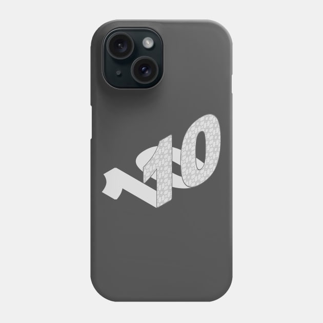 Isometric Number, Number Ten Phone Case by PoshGeometry