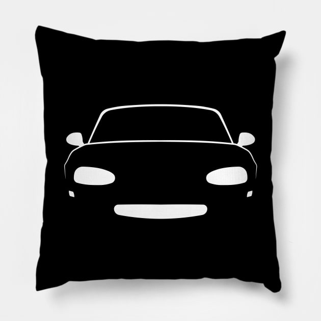 Mazda MX-5 Miata (NB) Face Pillow by Car-Silhouettes