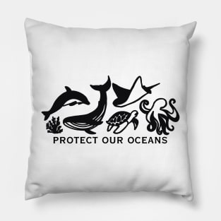 Protect our Ocean and Marine Wildlife Pillow