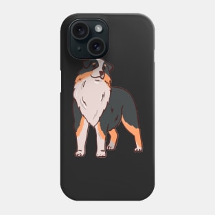 Black tri Aussie Phone Case