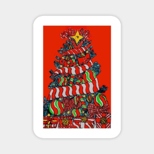 Candy Cane Christmas Tree No. 1 Magnet