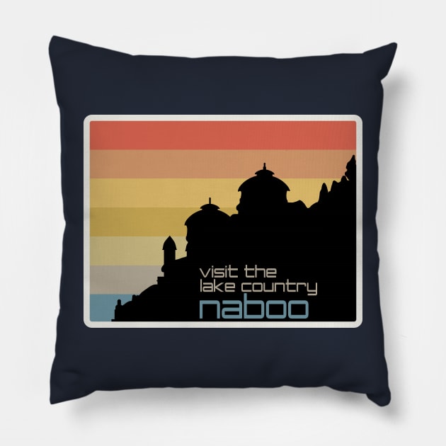 Visit the Lake Country! Pillow by wanderlust untapped