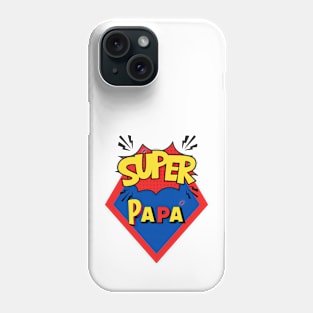 Súper DAD. Idea de regalo para papá en su día. Día del Padre Phone Case