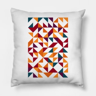 Creative Geometric Colourful Triangle Pattern #37 Pillow