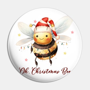Funny Christmas Bee Quote Pin