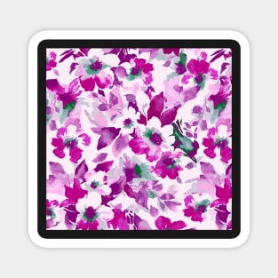 Floral Water Color Magnet