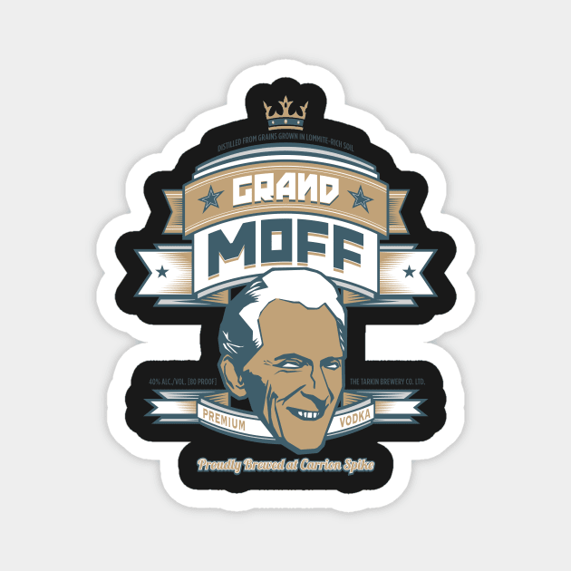 Grand Moff Premium Vodka Label Magnet by Quire