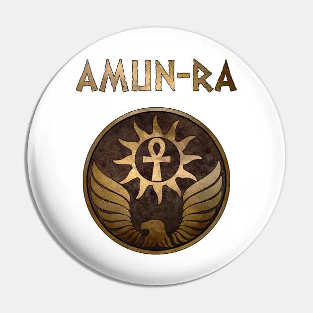 Amun-Ra Ancient Egyptian God Symbol Pin by AgemaApparel