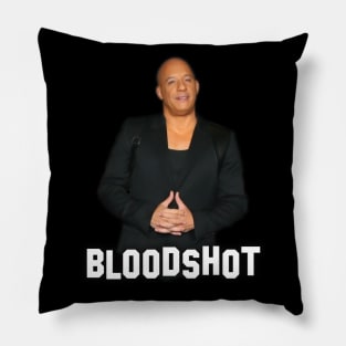 Vin Diesel - Inscription Bloodshot - Digital art #8 Pillow