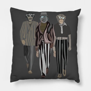 The fashionable chimps Pillow